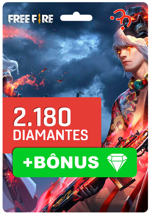2180 DIAMANTES + 218 BÔNUS